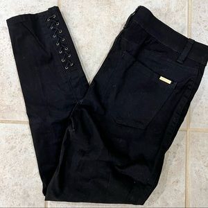 NWT WHBM Black Skimmer Pants Sz 8